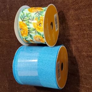 2 Spools Wired Ribbon.